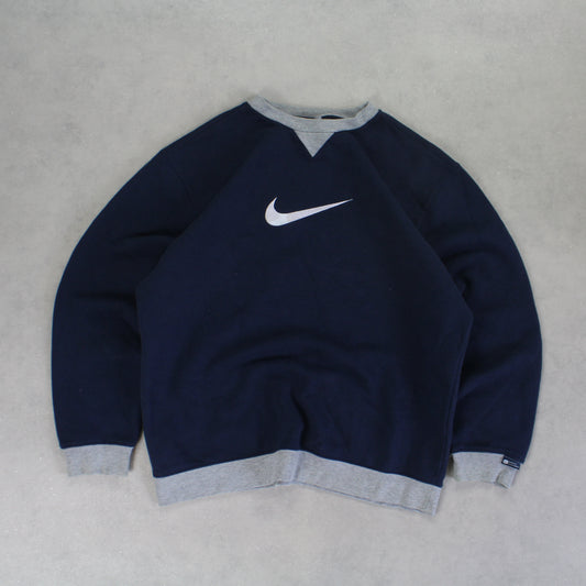 RARE 2000s Nike Sweatshirt Navy - (S)