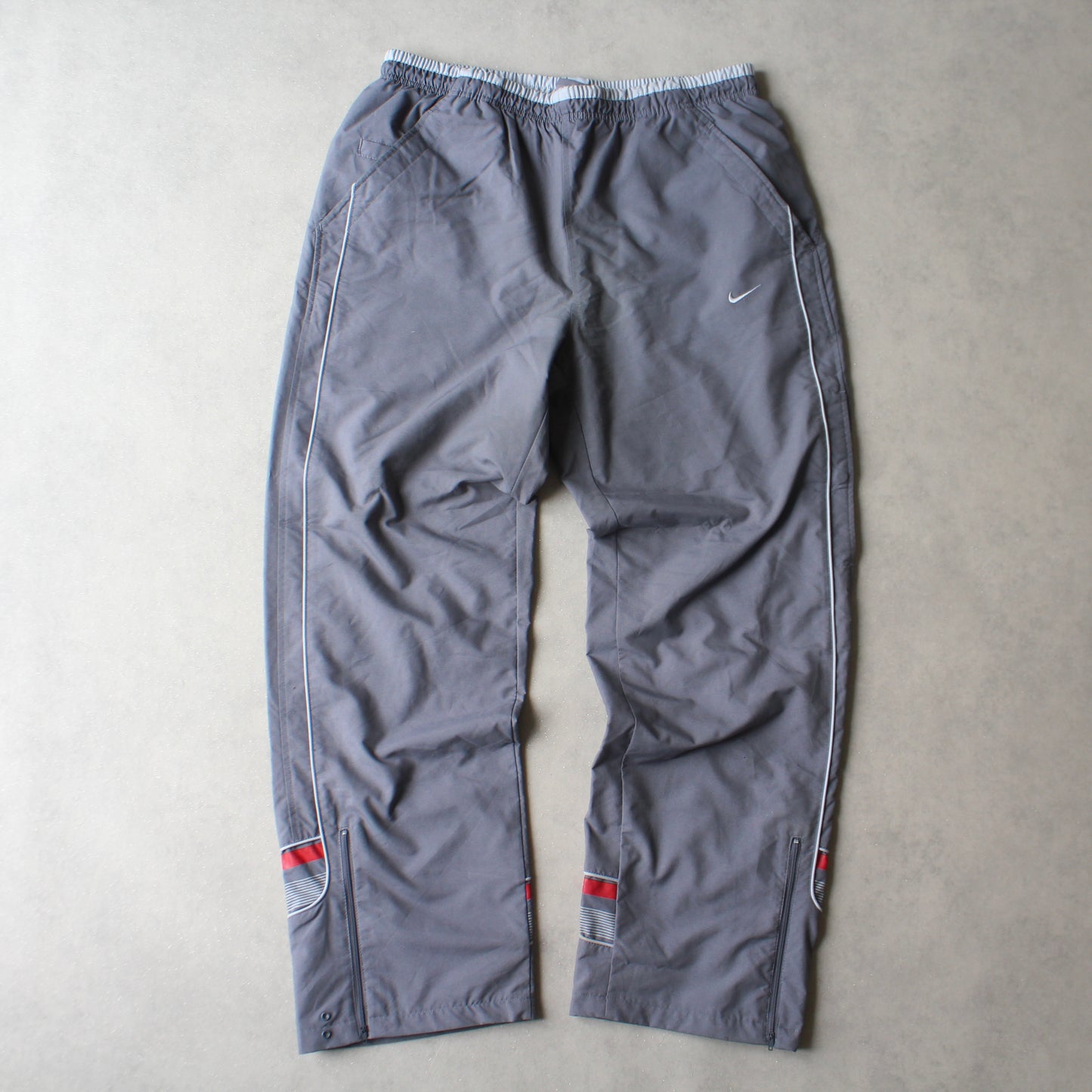 RARE 2000s Nike Trackpants Grey - (L)