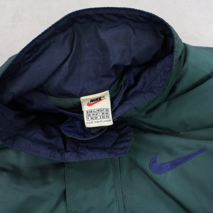 RARE 1990s Nike Puffer Jacket Green - (XXL)