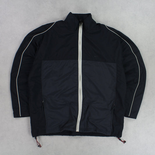 RARE 00s Nike Track Jacket Black - (L)