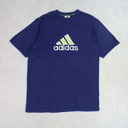 RARE Adidas T-Shirt Navy - (L)