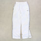 SUPER RARE 00s Nike Trackpants White - (XS)