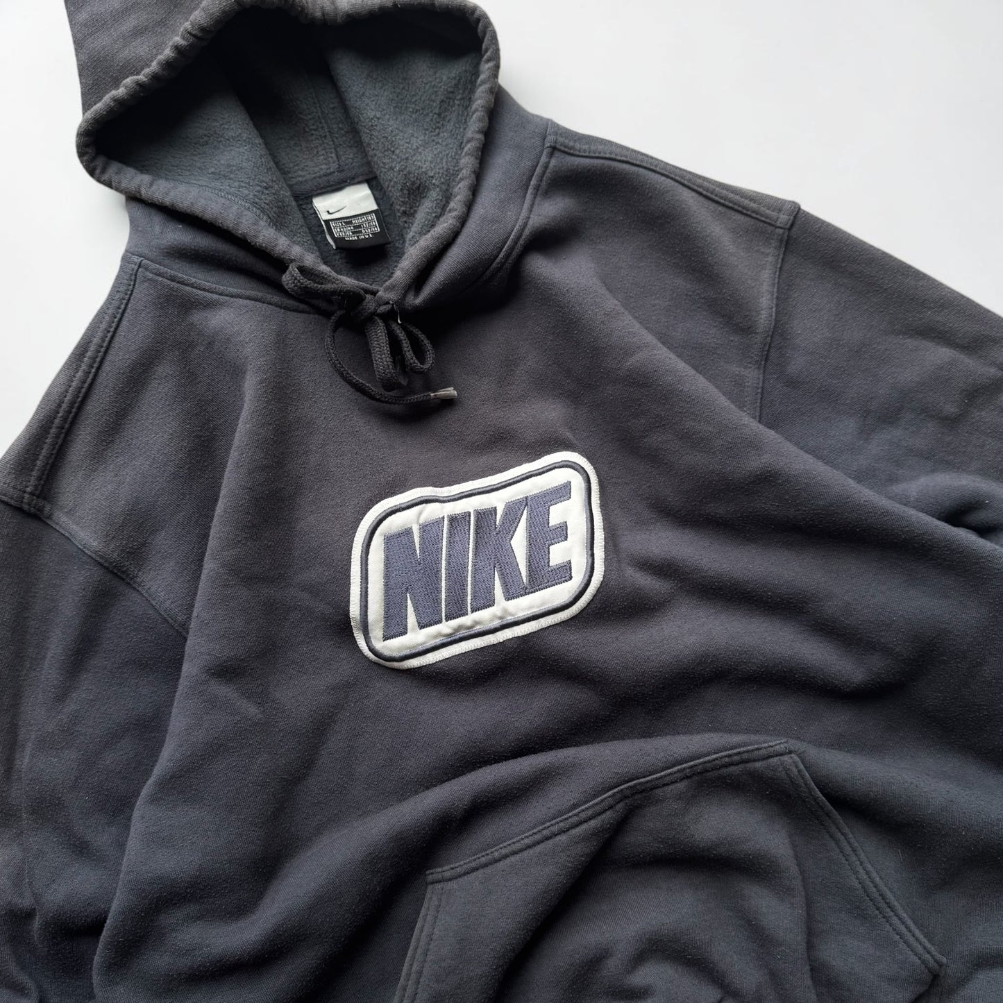 RARE 2000s Nike Hoodie Grey - (L)