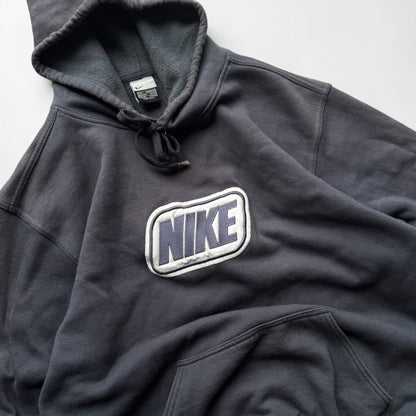 RARE 2000s Nike Hoodie Grey - (L)