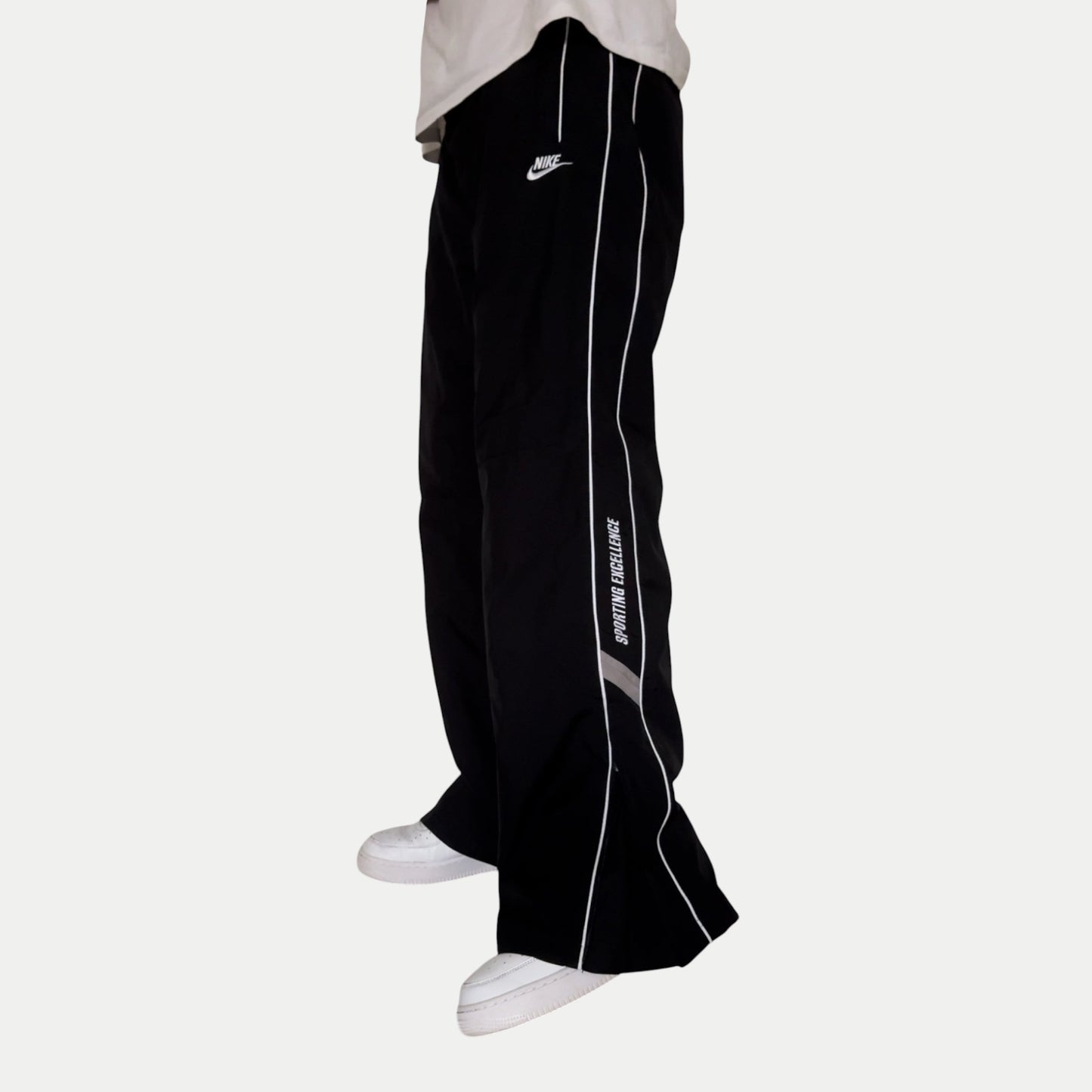 RARE 2000s Nike Trackpants Black - (L)