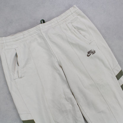 RARE 00s Baggy Nike Joggers Cream - (XL)