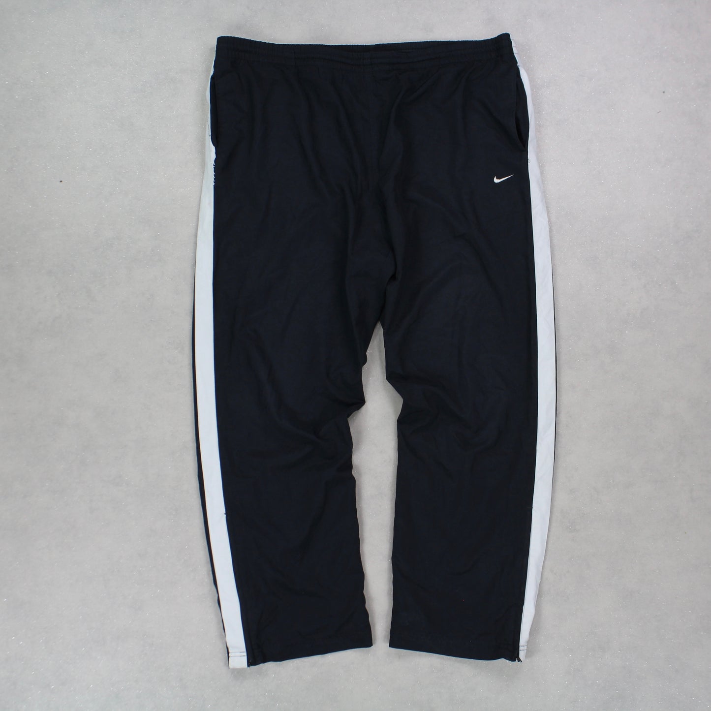 RARE 00s Baggy Nike Trackpants Black - (XL)