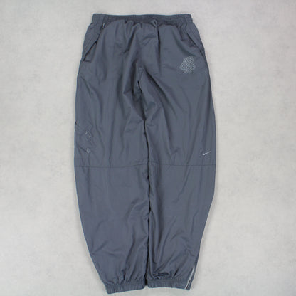 RARE Vintage 00s Nike Air Max Trackpants Grey - (L)