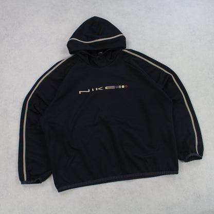 RARE 90s Nike Hoodie Black - (M)