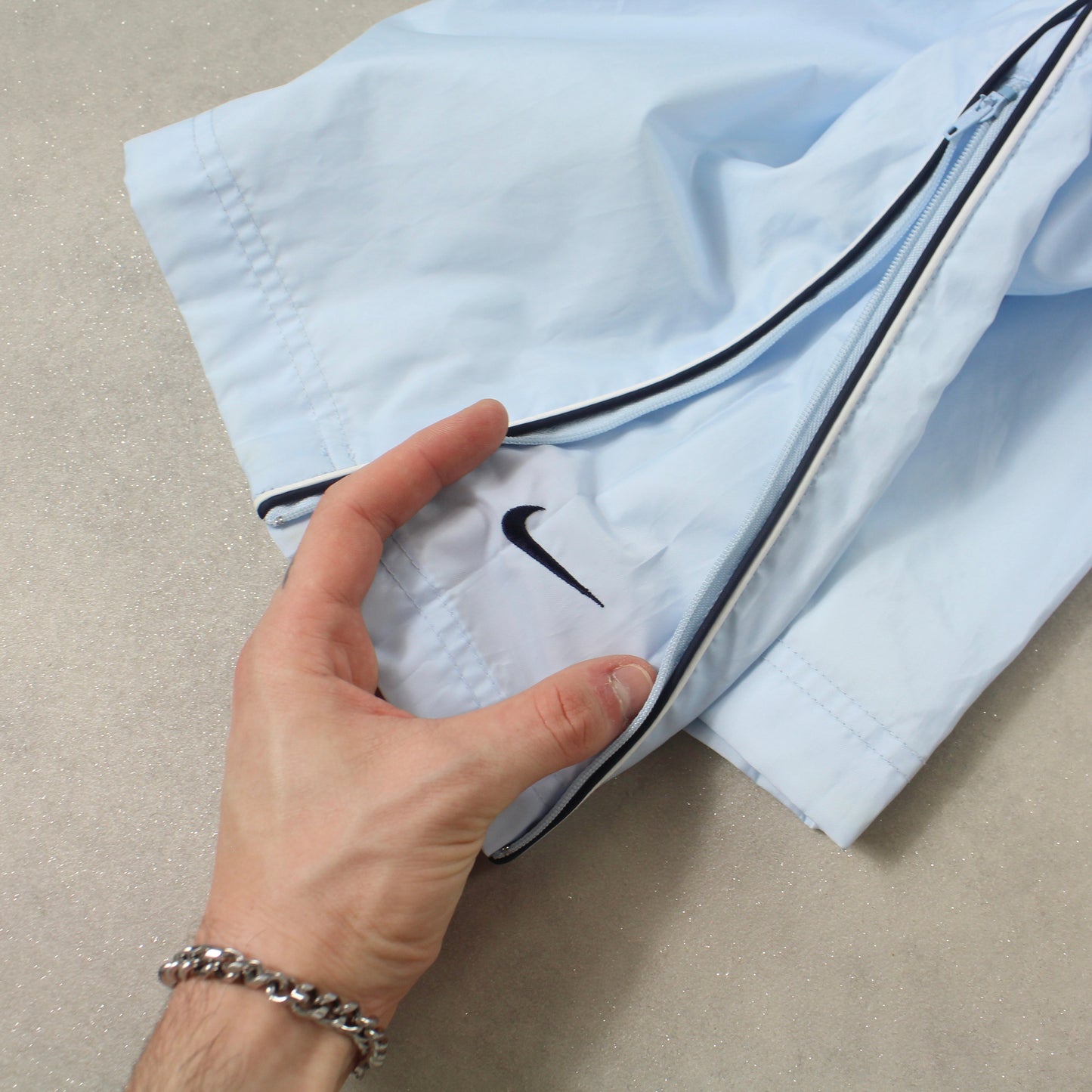 SUPER RARE 2000s Nike Trackpants Blue - (L)