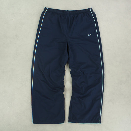 RARE 2000s Nike Trackpants Navy - (S)