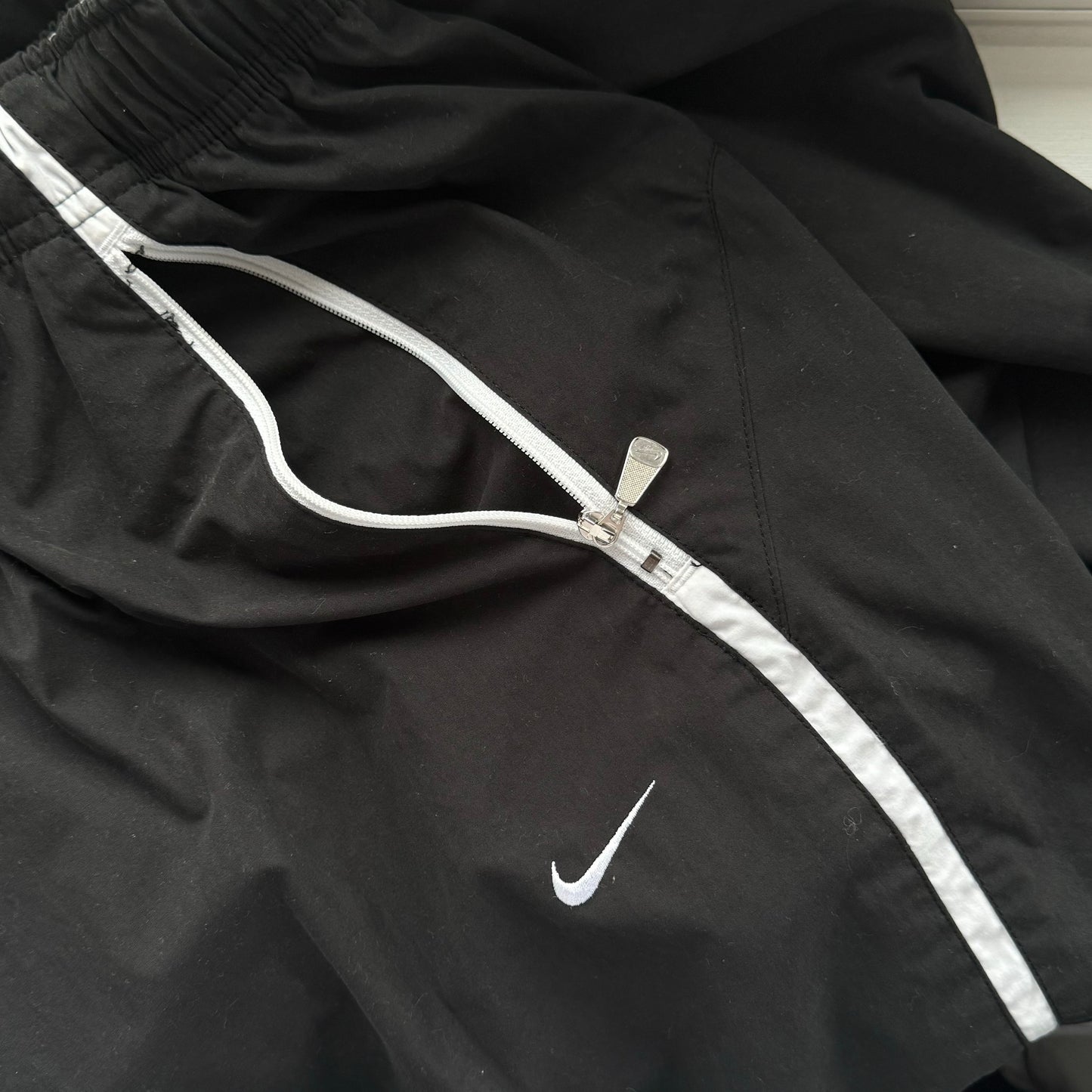 RARE 2000s Baggy Nike Trackpants Black - (L)
