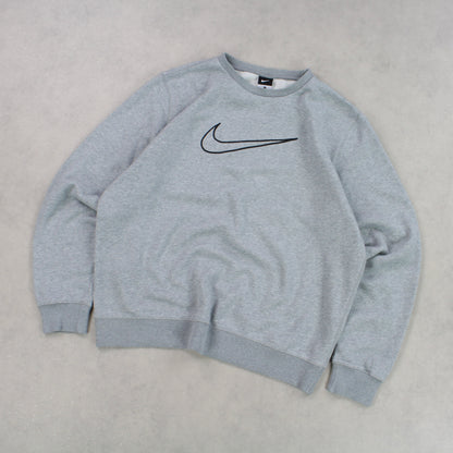 RARE 00s Nike Sweatshirt Grey - (M)