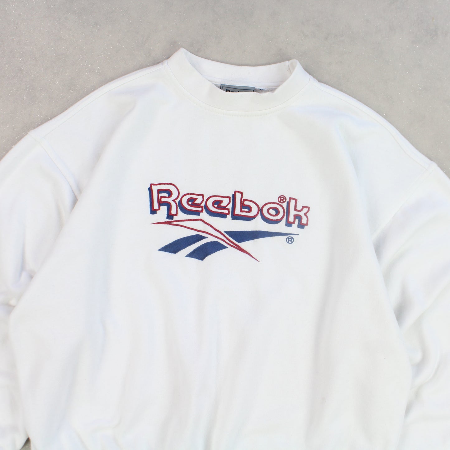 RARE 90s Reebok Sweatshirt White - (S)