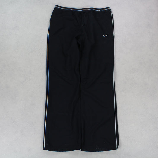 RARE Vintage 00s Nike Trackpants Black - (L)