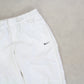 RARE 00s Womens Nike Trackpants White - (S)