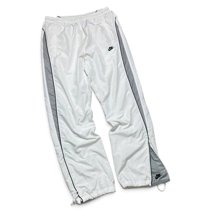 SUPER RARE 2000s Nike Trackpants White - (L) | PREMIUM