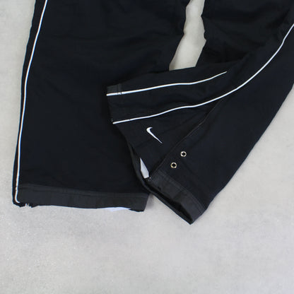 SUPER RARE 2000s Baggy Nike Trackpants Black - (L)