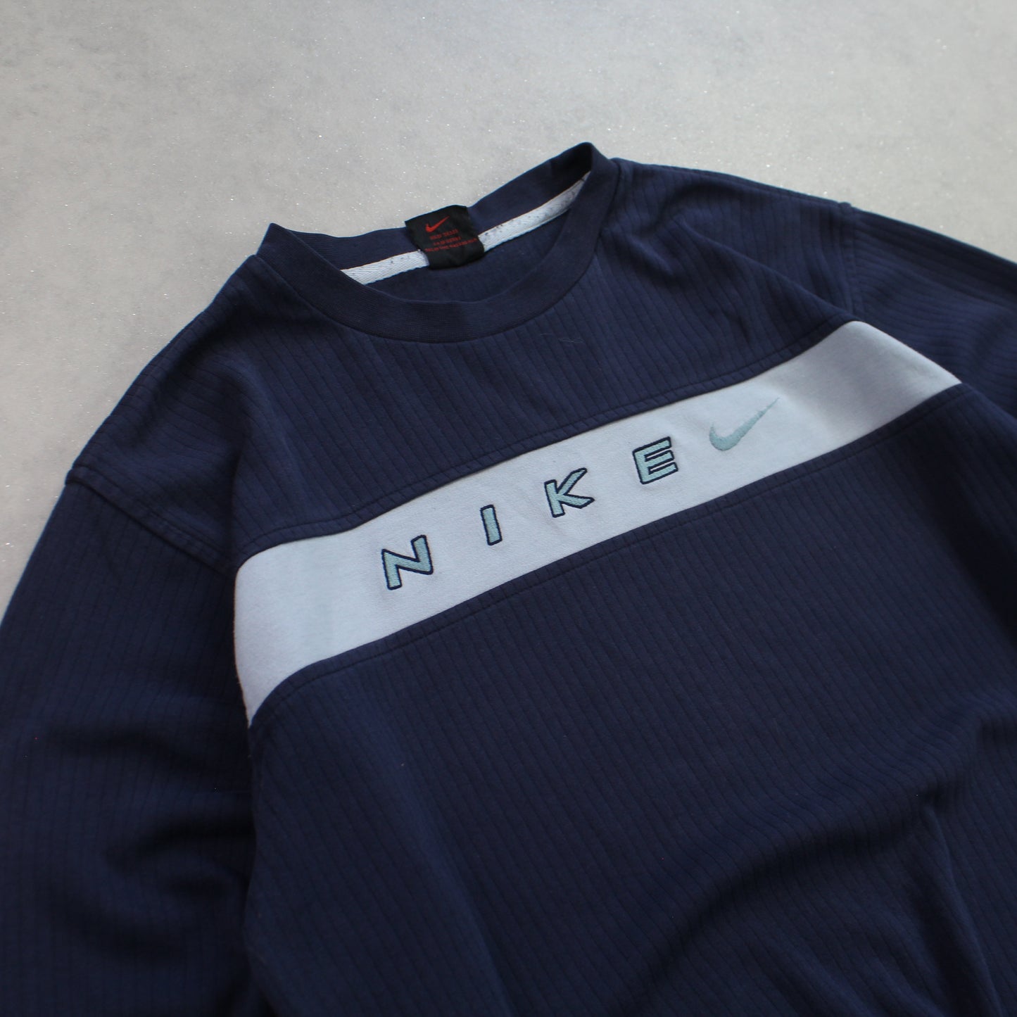 RARE 90s Nike Sweatshirt Navy - (S)