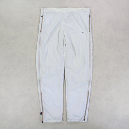 RARE 00s Nike Trackpants White - (M)