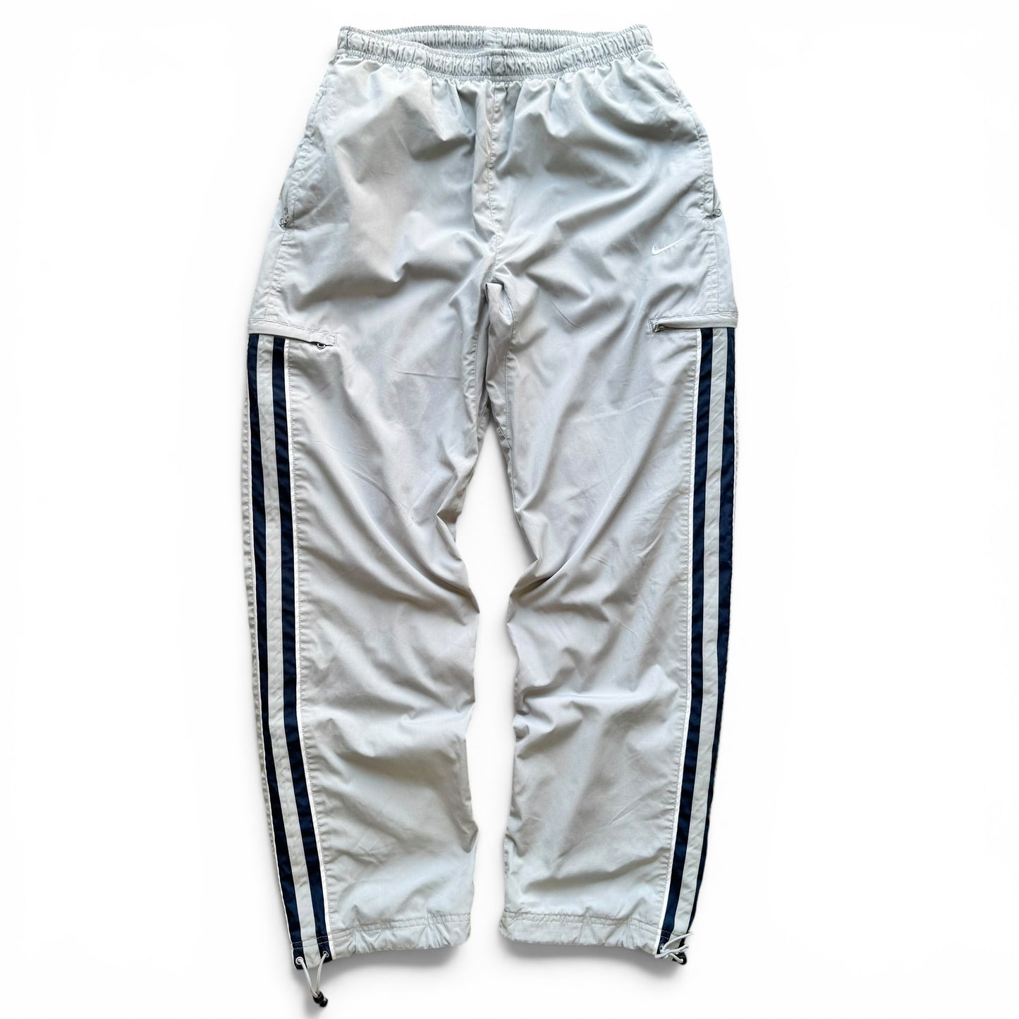 RARE 2000s Nike Trackpants Grey - (S)