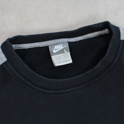 RARE 2000s Nike Sweatshirt Black - (L)