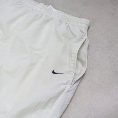 RARE 2000s Nike Trackpants White - (L)