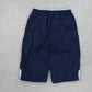 RARE 00s Nike 3/4 Track Shorts Navy - (S)