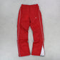 RARE 00s Nike Trackpants Red - (XS)