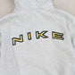 SUPER RARE 90s Nike Zip Up Hoodie Grey - (S)