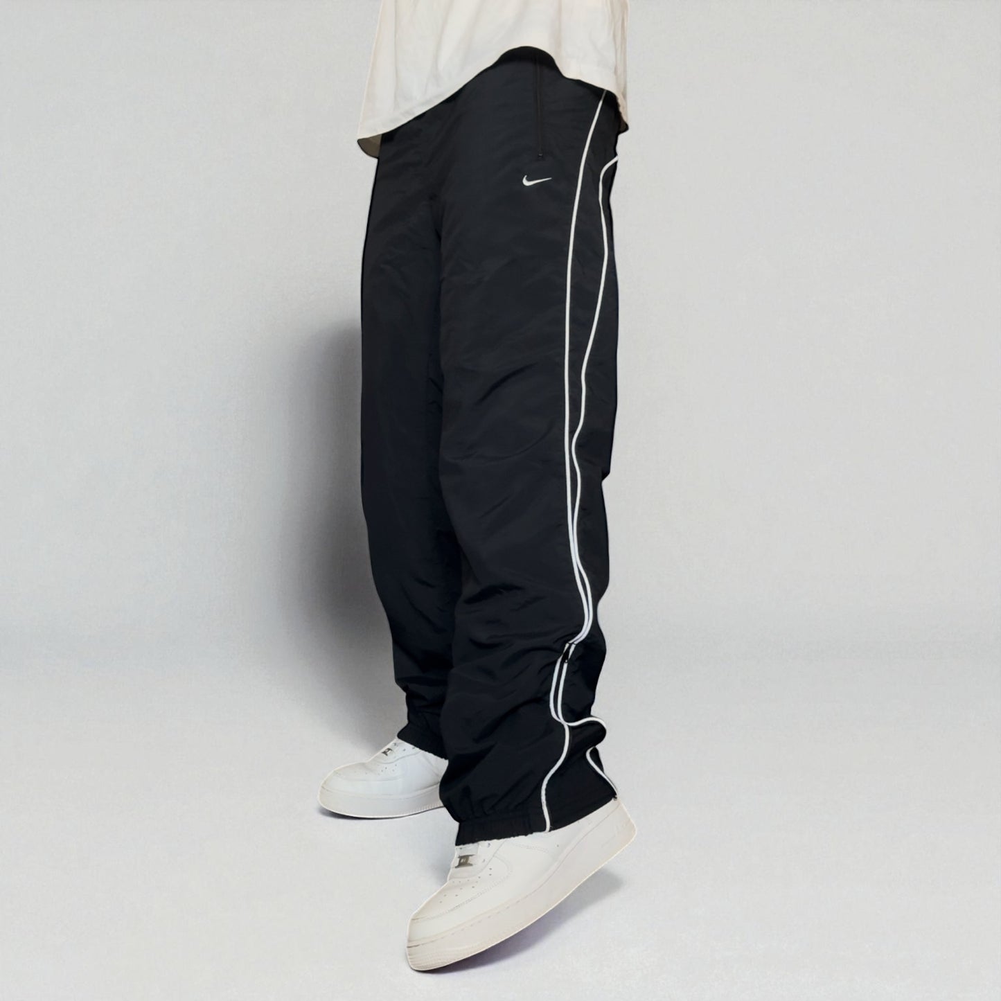 RARE 2000s Nike Trackpants Black - (M)