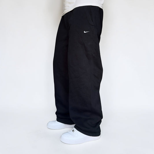 RARE 2000s Baggy Nike Joggers Black - (L)