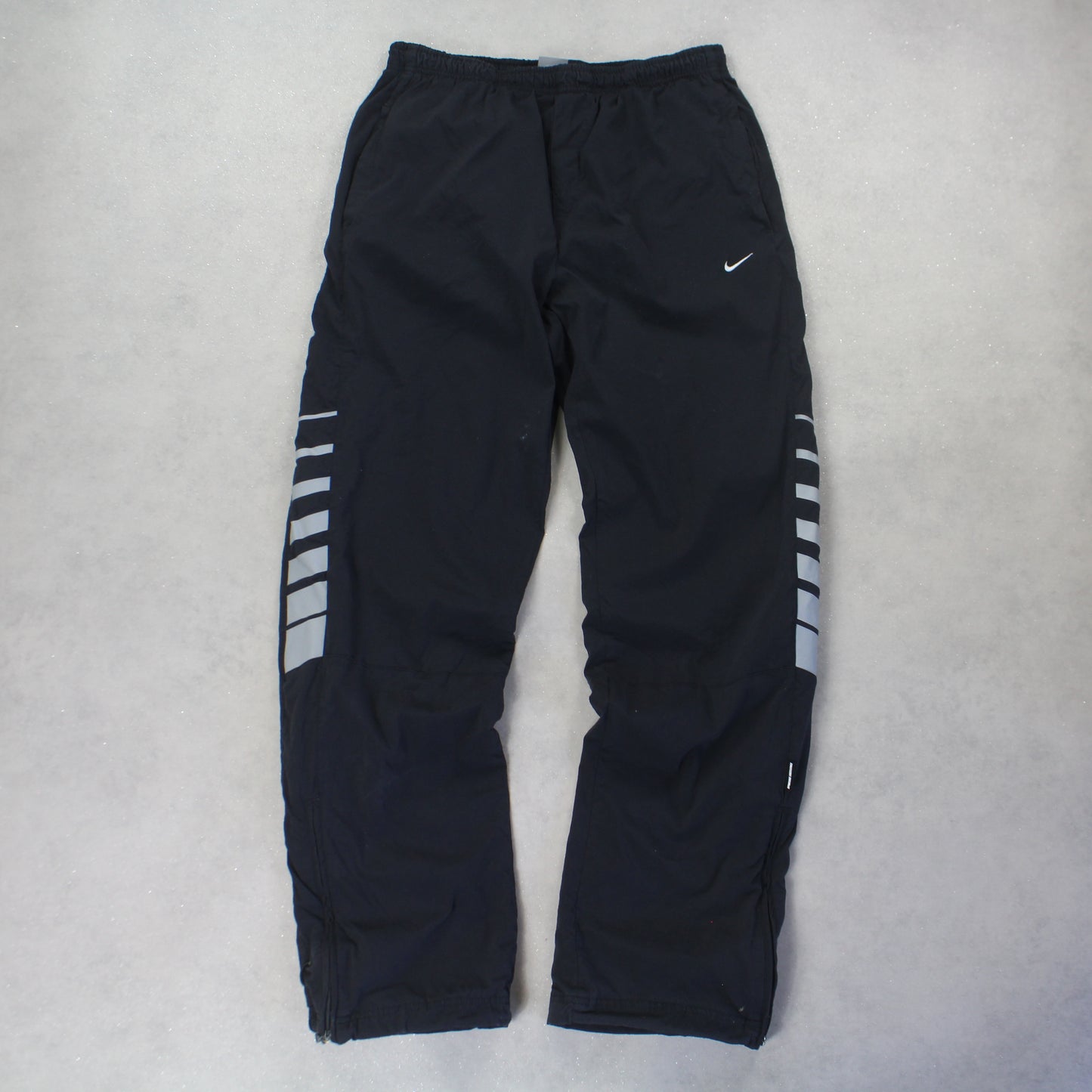 RARE 2000s Baggy Nike Trackpants Black - (L)