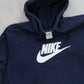 RARE Vintage 00s Nike Hoodie Navy - (S)