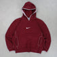 RARE 00s Nike Hoodie Burgundy - (M)