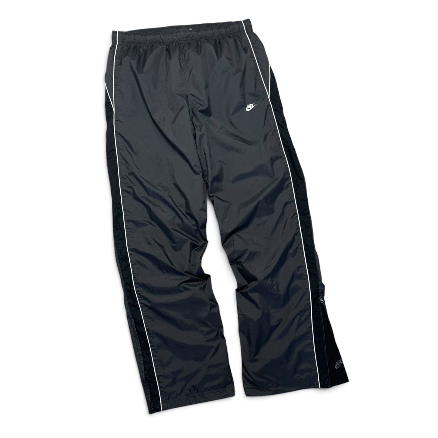 SUPER RARE 2000s Baggy Nike Trackpants Grey *PREMIUM* - (L)