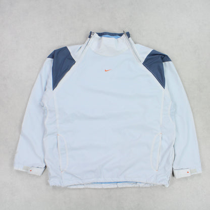 SUPER RARE 00s Nike Air Max Anorak Jacket Blue - (XXL)