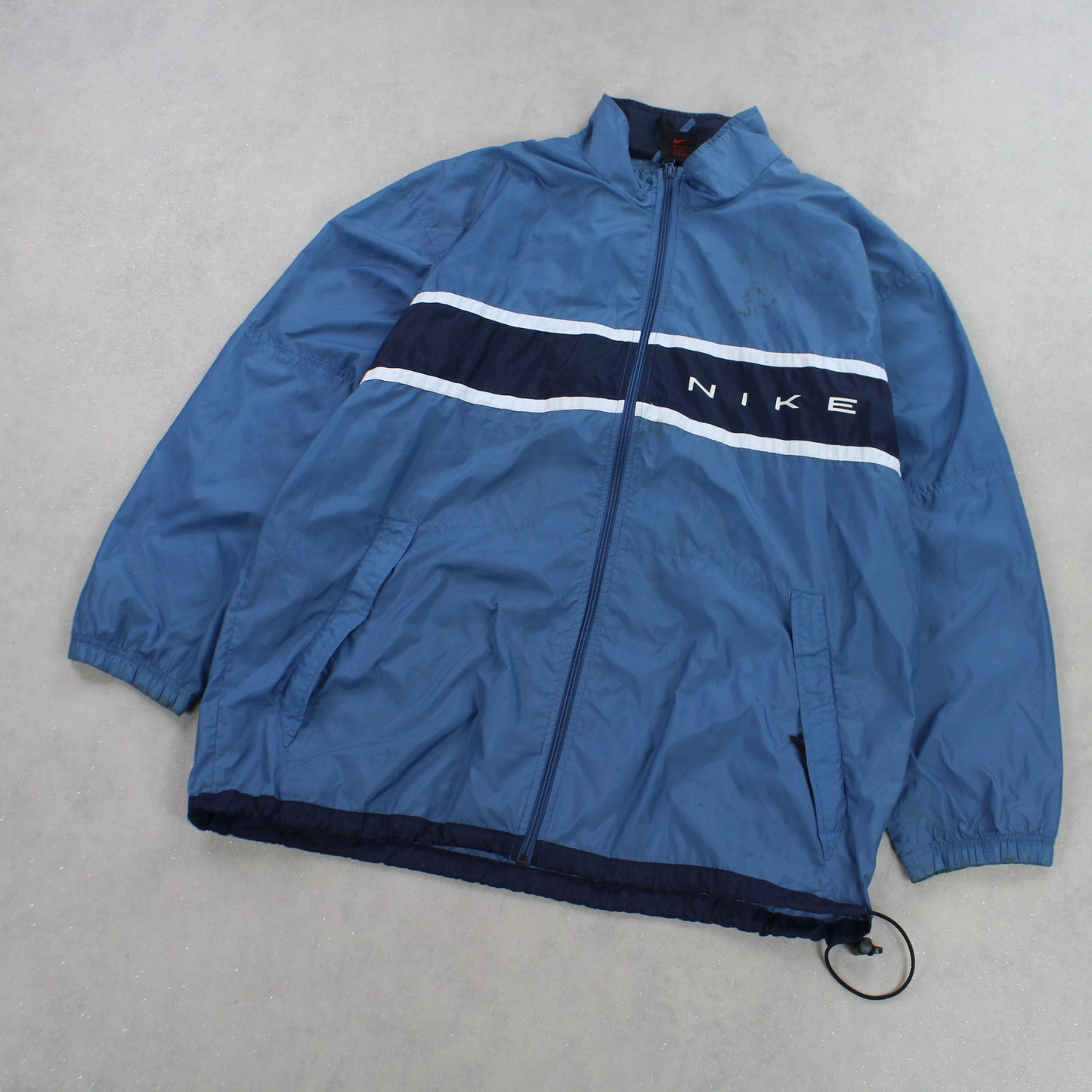 RARE 90s Nike Track Jacket Blue - (XL)