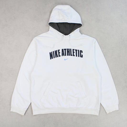 SUPER RARE Vintage 00s Nike Spell Out Hoodie White - (M)