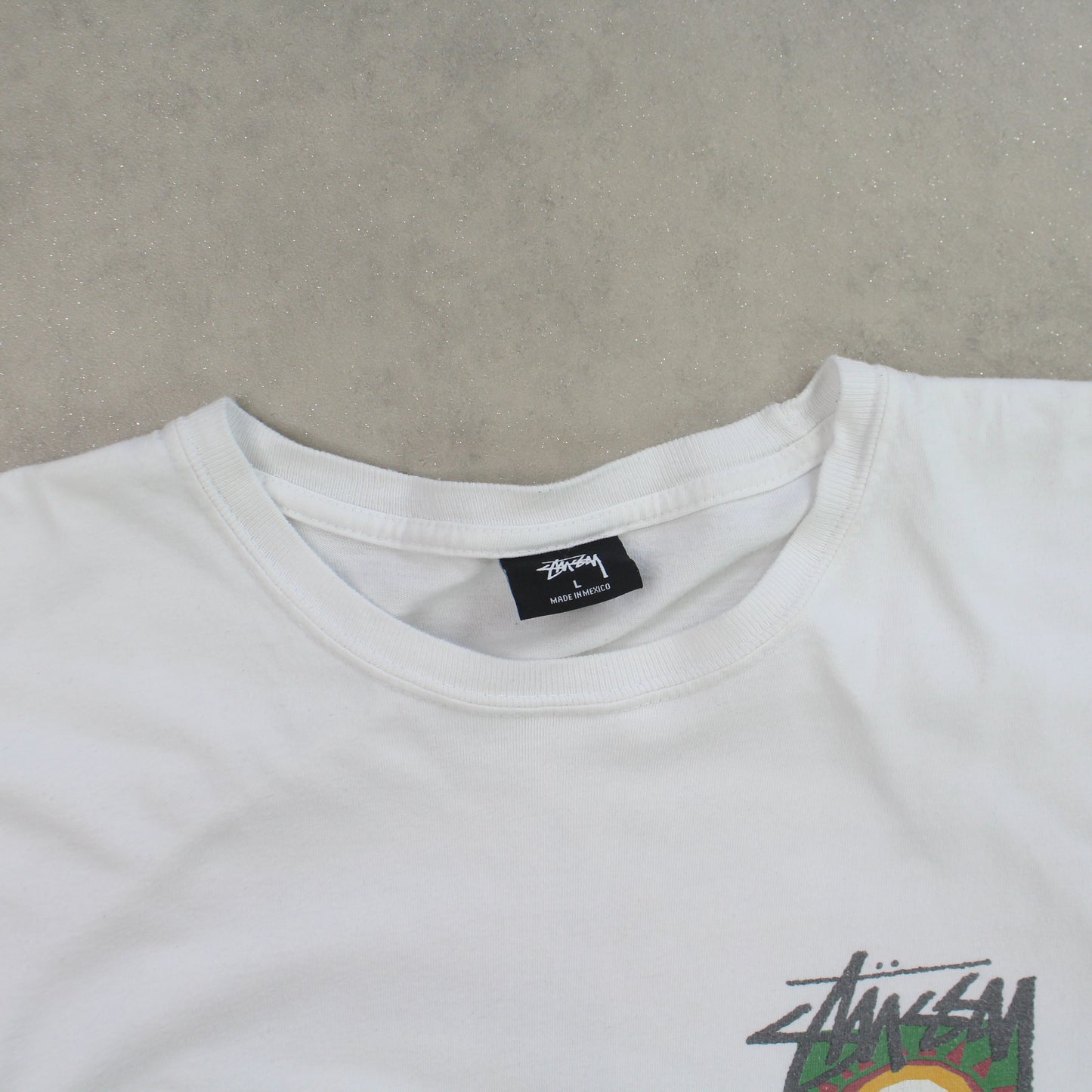 RARE Stüssy Long Sleeve T-Shirt White - (L)