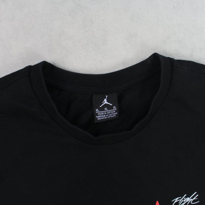 RARE 90s Nike Jordan T-Shirt Black - (L)