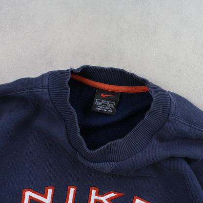 RARE 90s Nike Sweatshirt Navy - (S)