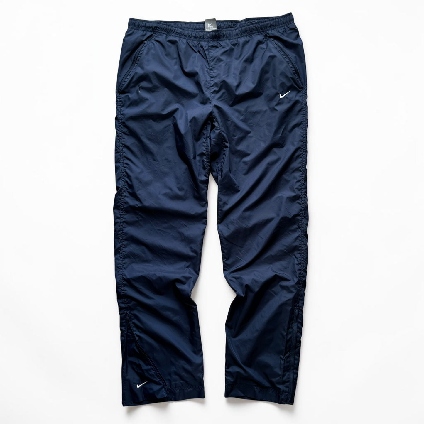 SUPER RARE 2000s Nike Trackpants Navy - (L)