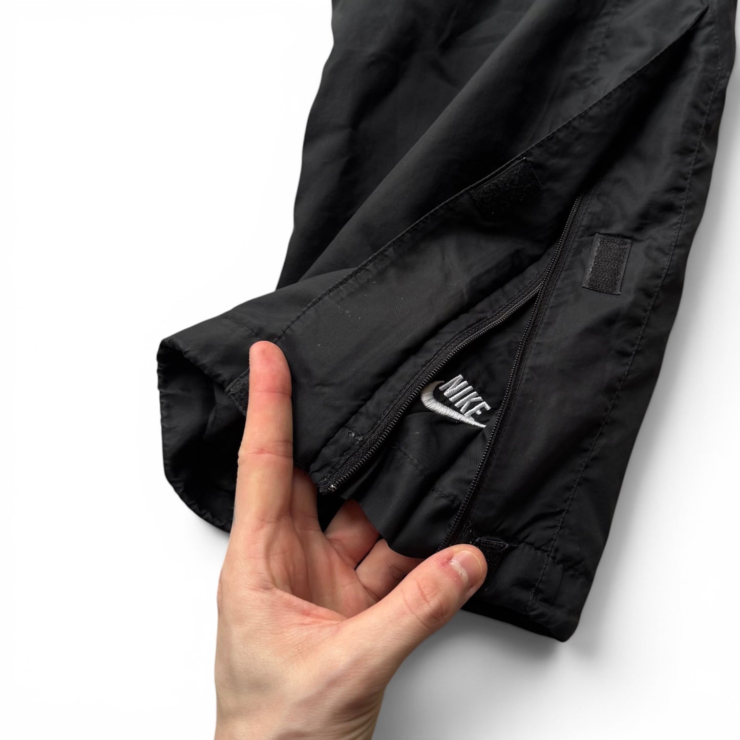 RARE 2000s Baggy Nike Trackpants Black - (S)