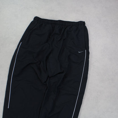 RARE 00s Nike Trackpants Black - (L)