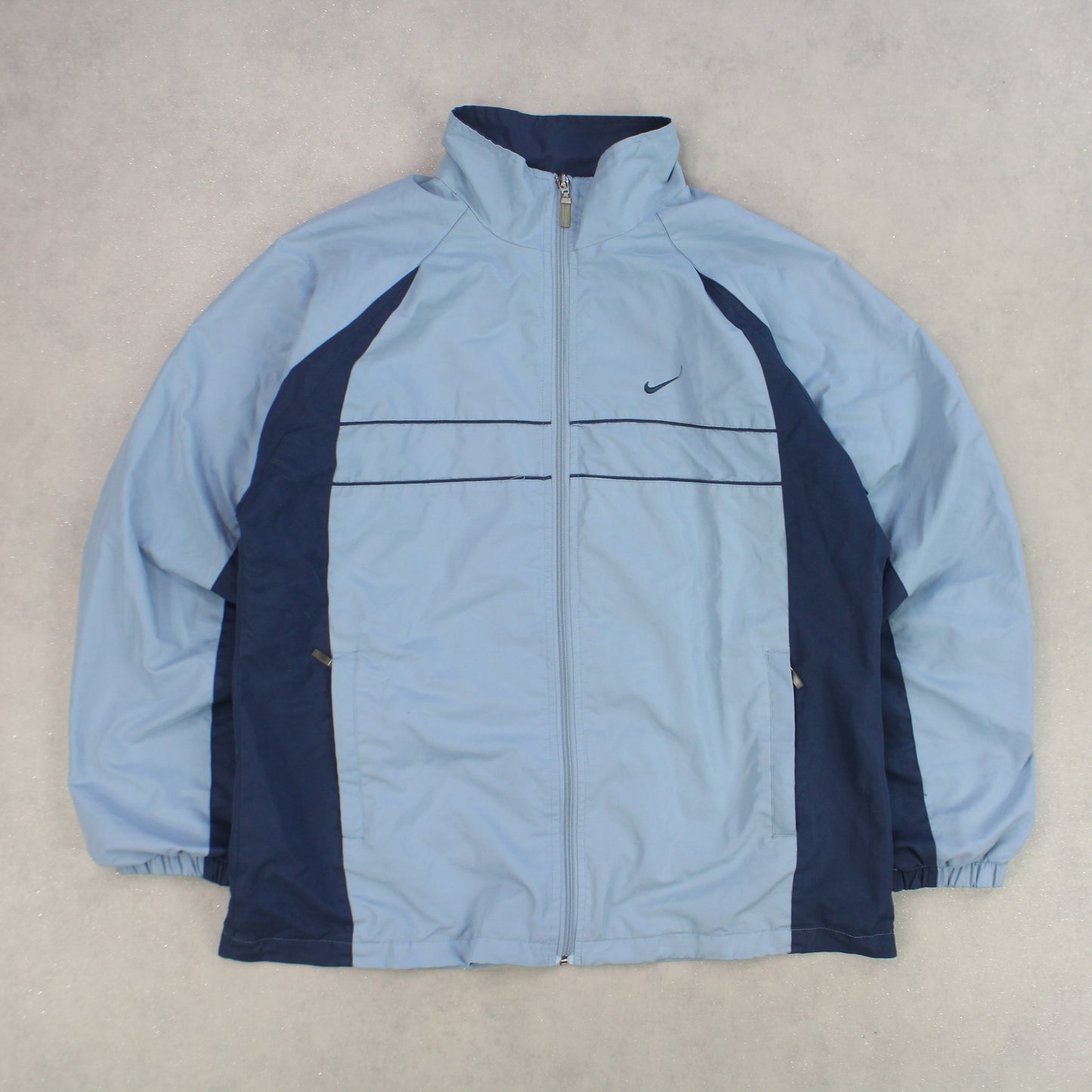 RARE 00s Nike Track Jacket Blue - (L)