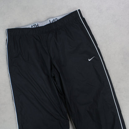 RARE 00s Nike Trackpants Black - (S)