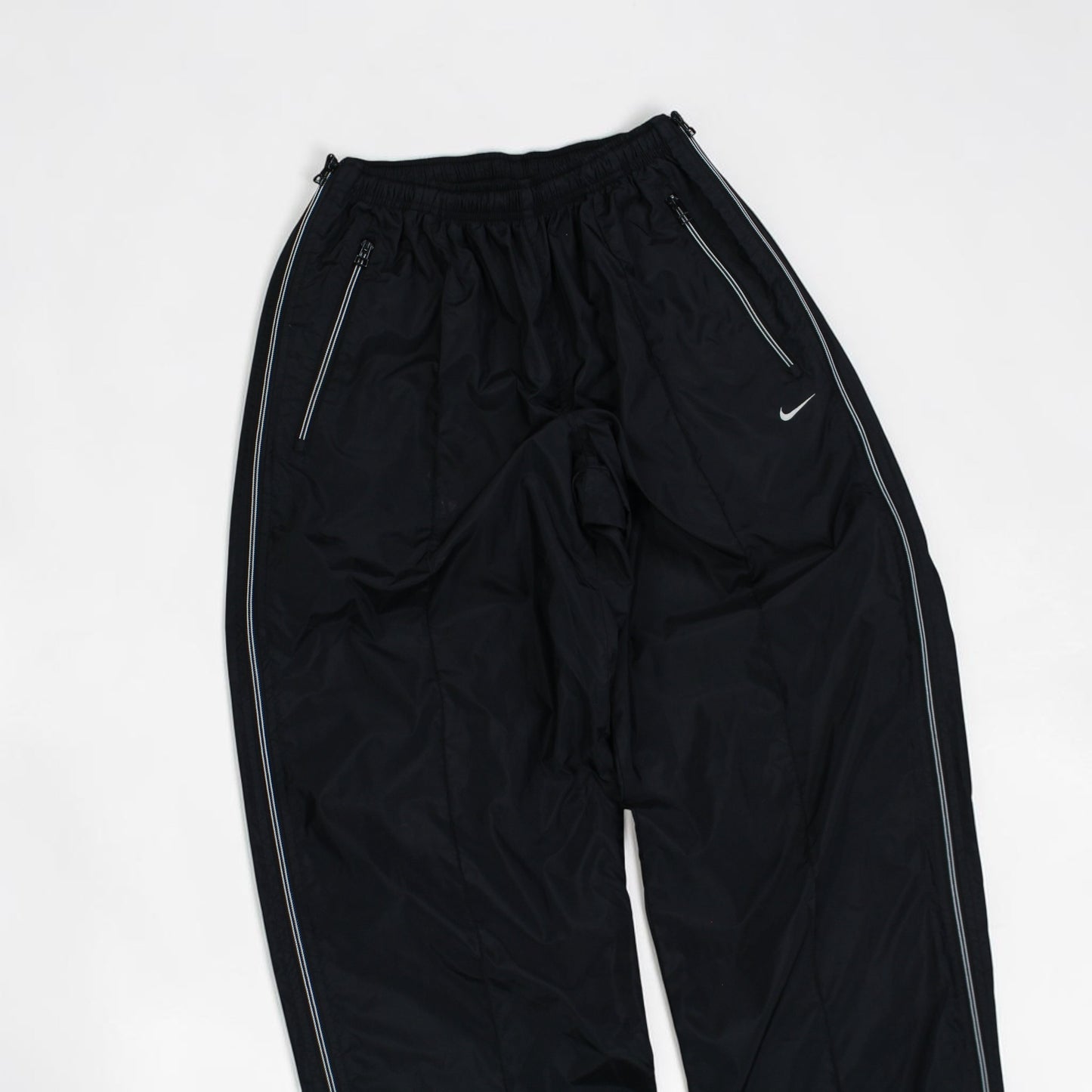 RARE 1990s Baggy Nike Trackpants Black - (XL)