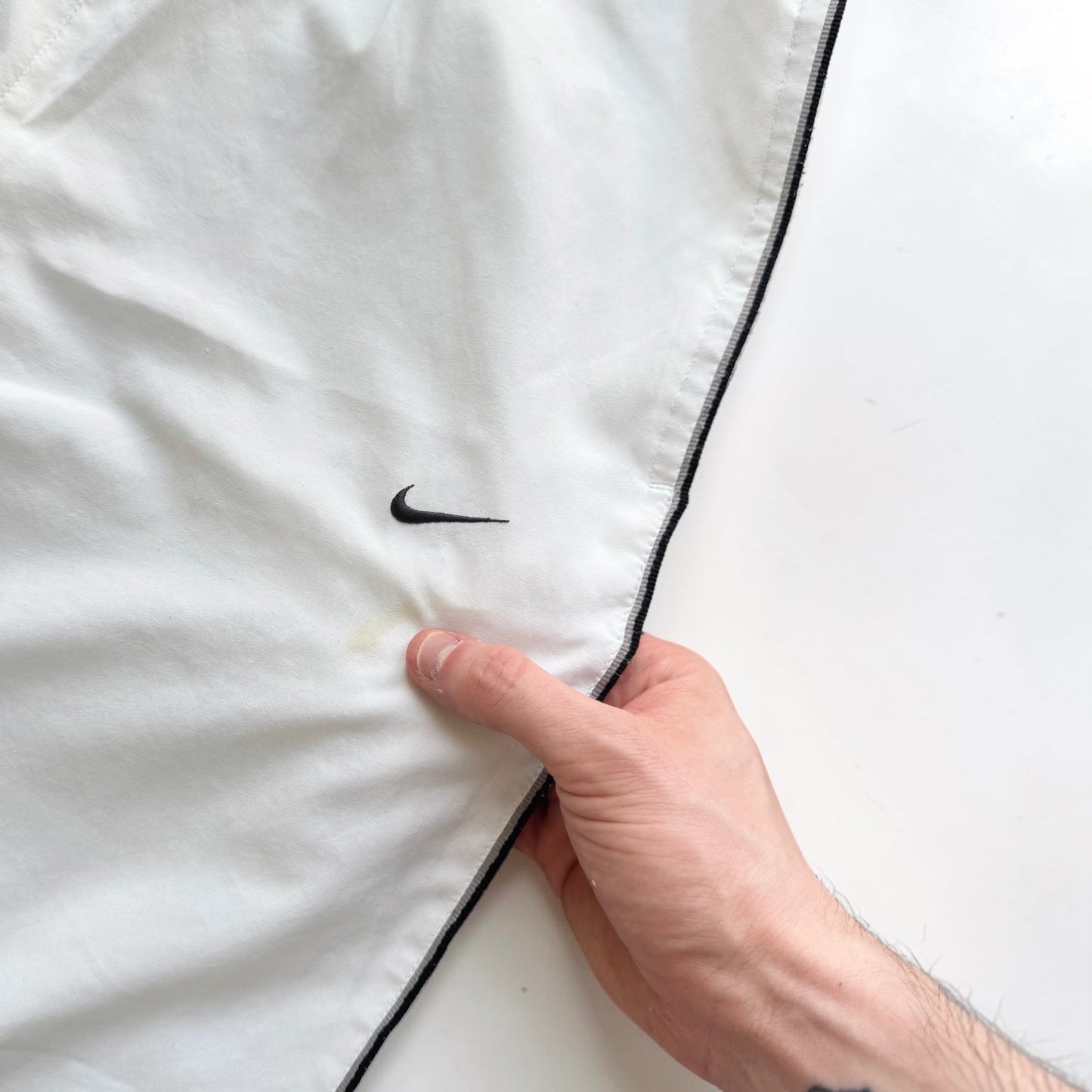 RARE 2000s Nike Trackpants White - (S)