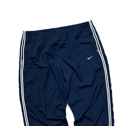 RARE 2000s Nike Short Leg Trackpants Navy - (L)